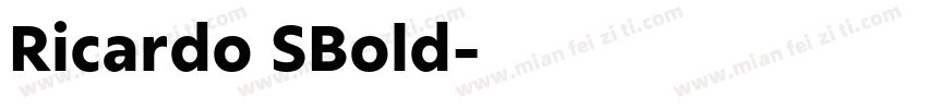 Ricardo SBold字体转换